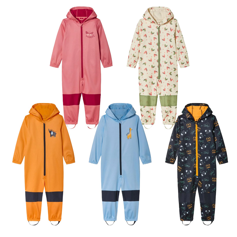 Cotton Baby Onesies Zipper - Tute Softshell per Bambini da Esterno